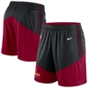 NIKE NIKE BLACK/BURGUNDY WASHINGTON COMMANDERS SIDELINE PRIMARY LOCKUP PERFORMANCE SHORTS