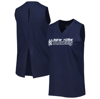 Levelwear Navy New York Yankees Paisley Chase V-neck Tank Top In Navy