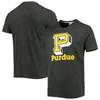 HOMAGE HOMAGE HEATHERED CHARCOAL PURDUE BOILERMAKERS LOCAL TRI-BLEND T-SHIRT