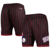 Mitchell & Ness Men's  Black Philadelphia 76ers City Collection Heritage Mesh Shorts In Black