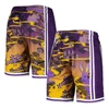 MITCHELL & NESS MITCHELL & NESS  PURPLE LOS ANGELES LAKERS LUNAR NEW YEAR SWINGMAN SHORTS