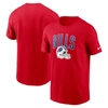 NIKE NIKE RED BUFFALO BILLS TEAM ATHLETIC T-SHIRT