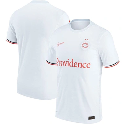 NIKE NIKE WHITE PORTLAND THORNS FC 2022 AUTHENTIC TEAM JERSEY