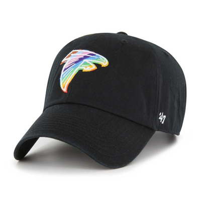 47 ' Black Atlanta Falcons Team Pride Clean Up Adjustable Hat