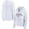 FANATICS FANATICS BRANDED WHITE CHICAGO CUBS STRIPED ARCH PULLOVER HOODIE