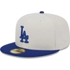 New Era Men's  Gray, Royal Los Angeles Dodgers World Class Back Patch 59fifty Fitted Hat In Gray