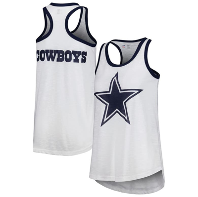 G-iii 4her By Carl Banks White Dallas Cowboys Tater Tank Top