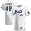 NIKE NIKE JACOB DEGROM WHITE NEW YORK METS HOME AUTHENTIC PLAYER JERSEY