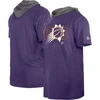 NEW ERA NEW ERA PURPLE PHOENIX SUNS ACTIVE HOODIE T-SHIRT