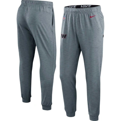 NIKE NIKE HEATHER GRAY WASHINGTON COMMANDERS SIDELINE POP PLAYER PERFORMANCE LOUNGE PANTS