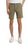 Ag Wanderer Cotton Blend Shorts In Sulfur Dried Rosemary