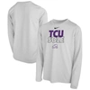 NIKE YOUTH NIKE  WHITE TCU HORNED FROGS 2023 ON COURT SOLE BENCH T-SHIRT