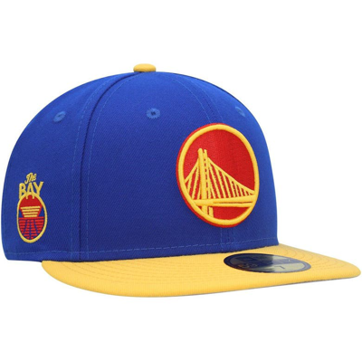 New Era Blue Golden State Warriors Side Patch 59fifty Fitted Hat