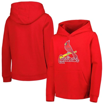 Outerstuff Kids' Youth Red St. Louis Cardinals Team Primary Logo Pullover Hoodie