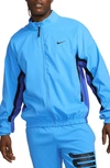 Nike Men's Dna Woven Basketball Jacket In Blue/black