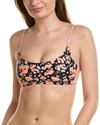 Tanya Taylor Lexa Bikini Top In Black