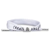 RASTACLAT ORIGINAL HAND ASSEMBLED WHITE CREATE CHANGE ADJUSTABLE SINGLE LACE BRACELET