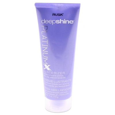 Barbasol Deepshine Platinumx Lusterizer By Rusk For Unisex - 4 oz Cream In Blue