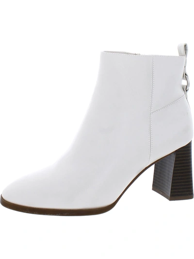 Lifestride Foxy Womens Faux Suede Almond Toe Ankle Boots In Beige