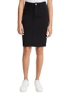 JEN7 BY 7 FOR ALL MANKIND WOMENS PONTE KNIT MINI PENCIL SKIRT