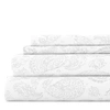 IENJOY HOME Coarse Paisley Light Gray Pattern Sheet Set Ultra Soft Microfiber Bedding, King