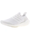 Adidas Originals Ultraboost 21 Womens Fitness Lifestyle Running Shoes In White