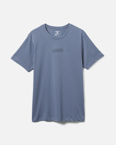 United Legwear Men's Exist Boxed Logo Cotton Jersey Graphic T-shirt In Dark Blue