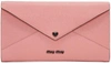 MIU MIU Pink Heart Envelope Pouch