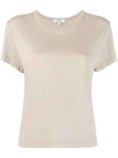 Agolde Drew Tee In Neutrals