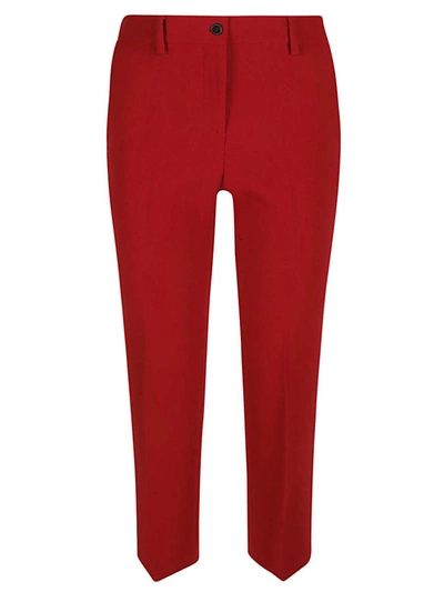 Alberto Biani Cady Flared Trousers In Red