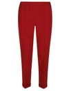 Alberto Biani Cady Drawstring Trousers In Red