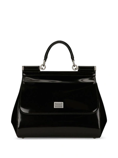 Dolce & Gabbana Tote  Bags In Black