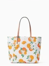 Kate Spade Harding Street Oranges Riley Tote Bag, Orange In Multi