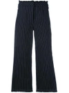 ALEXANDER WANG T cropped pinstriped trousers,403706S1712030765