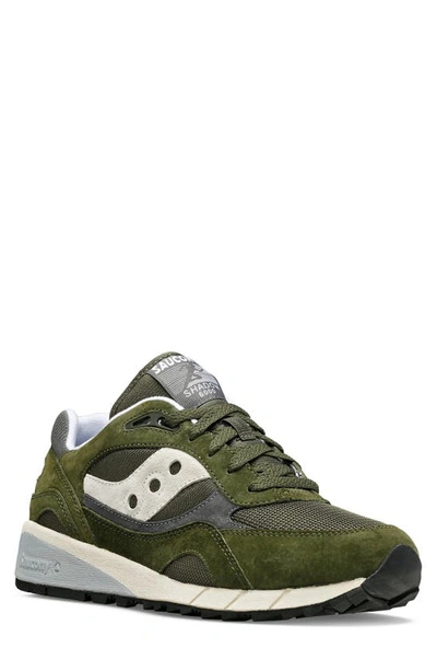 Saucony Shadow 6000 Essential Sneaker In Green/ Grey