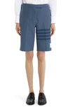 THOM BROWNE 4-BAR DOUBLE FACE SHORTS