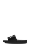 Nike Women's Offcourt Adjust Slides In Black/ White-black