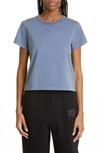 Alexander Wang T Essential Cotton Logo Tee In Motor Grey