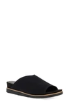 Eileen Fisher Kori Stretch Knit Slide Sandals In Black