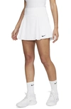 Nike Women's Court Dri-fit Victory Flouncy Tennis Skirt (plus Size) In White/ Black