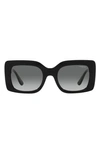 VOGUE 52MM GRADIENT RECTANGULAR SUNGLASSES