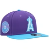 NEW ERA NEW ERA PURPLE LOS ANGELES ANGELS VICE 59FIFTY FITTED HAT