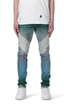 Purple Brand Faded-effect Low-rise Jeans In Light Indigo Multi Dark