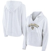 FANATICS FANATICS BRANDED WHITE MILWAUKEE BREWERS STRIPED ARCH PULLOVER HOODIE
