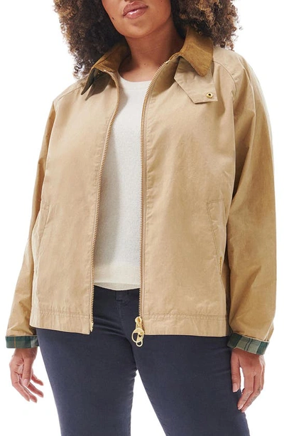 Barbour Campbell Showerproof Jacket In Beige