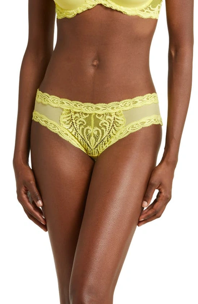 Natori Feathers Hipster Panty In Lemon Lime