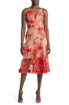 Dress The Population Audrey Dress In Poppy