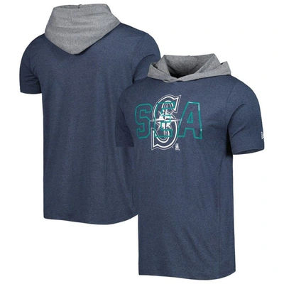 New Era Navy Seattle Mariners Team Hoodie T-shirt