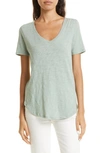 Atm Anthony Thomas Melillo Men Slub Crew Tee In Sage In Multi