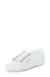 Alaïa X Superga Fishnet Lace-up Sneaker In White